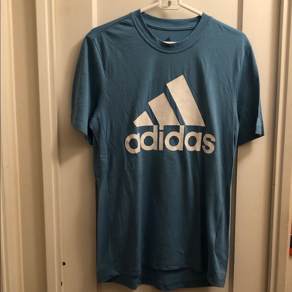 Adidas Men's Blue Short Sleeve Tee